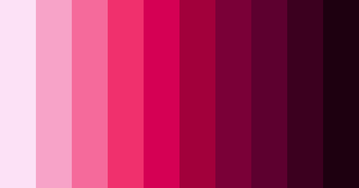Download bright fucsia color palette PNG image (landscape)