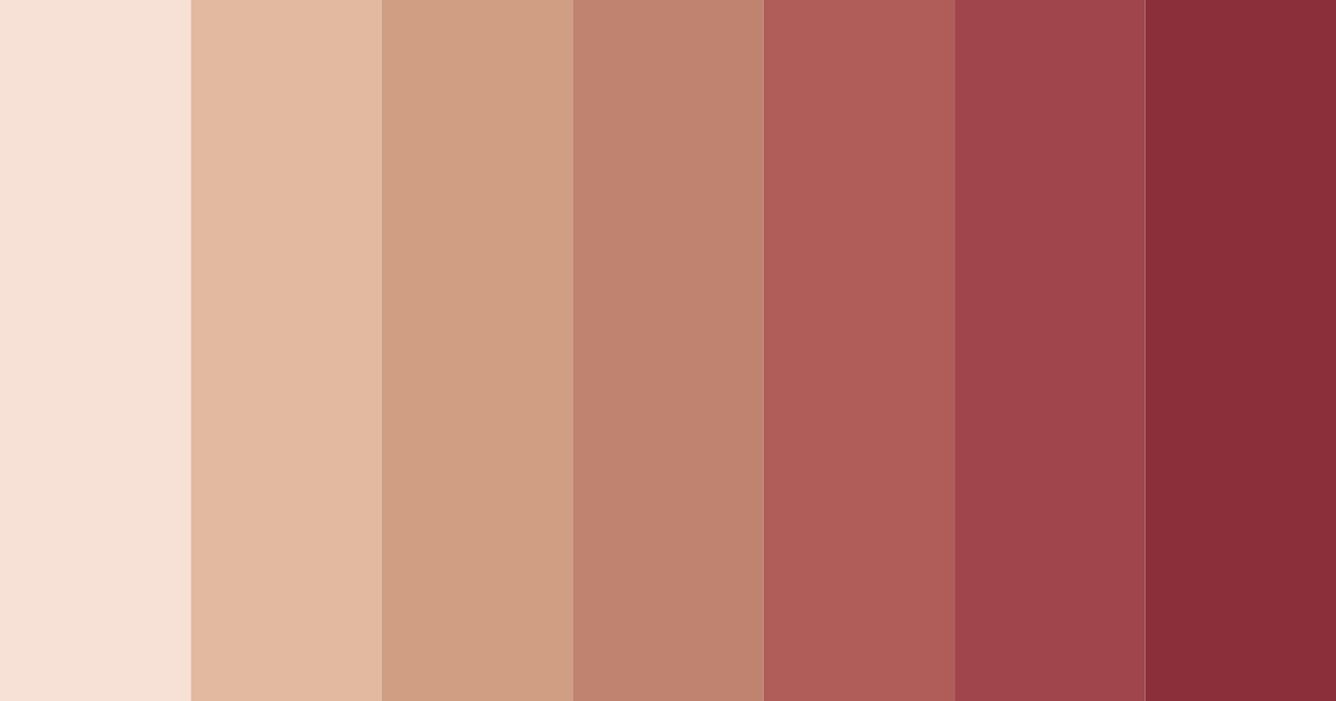 Download nude tones color palette PNG image (landscape)