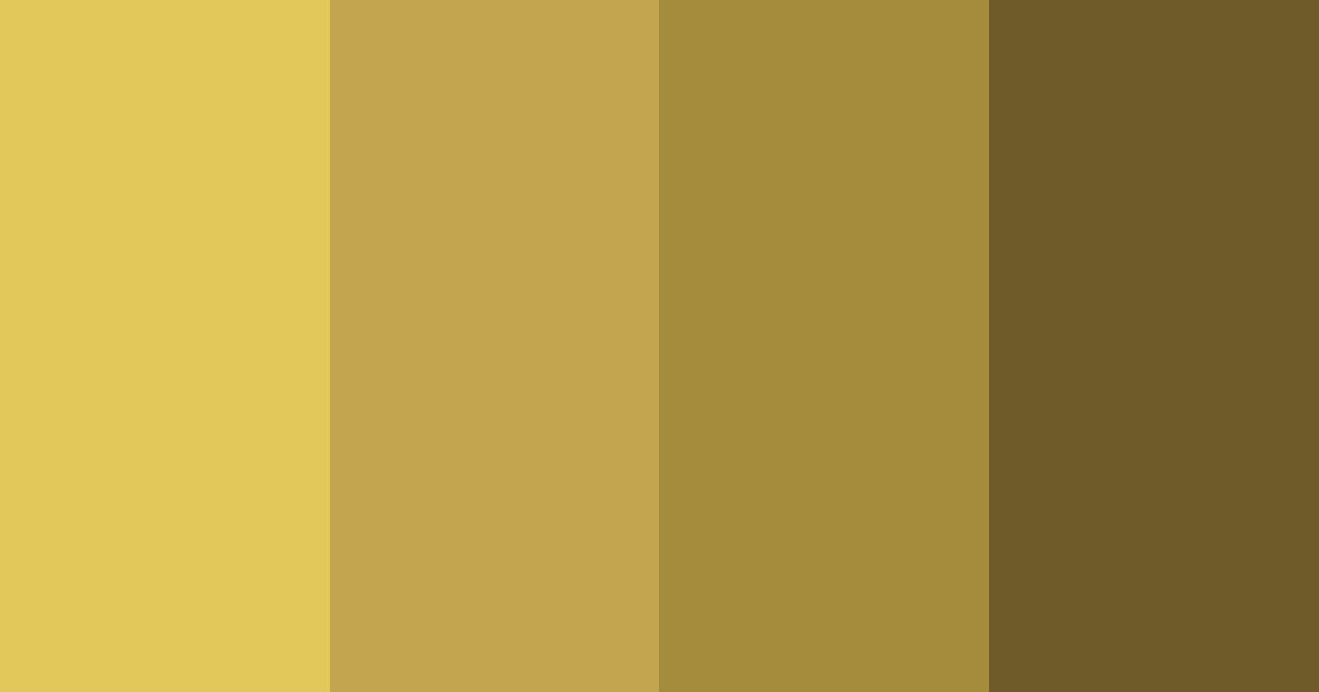 Download ocre shades color palette PNG image (landscape)