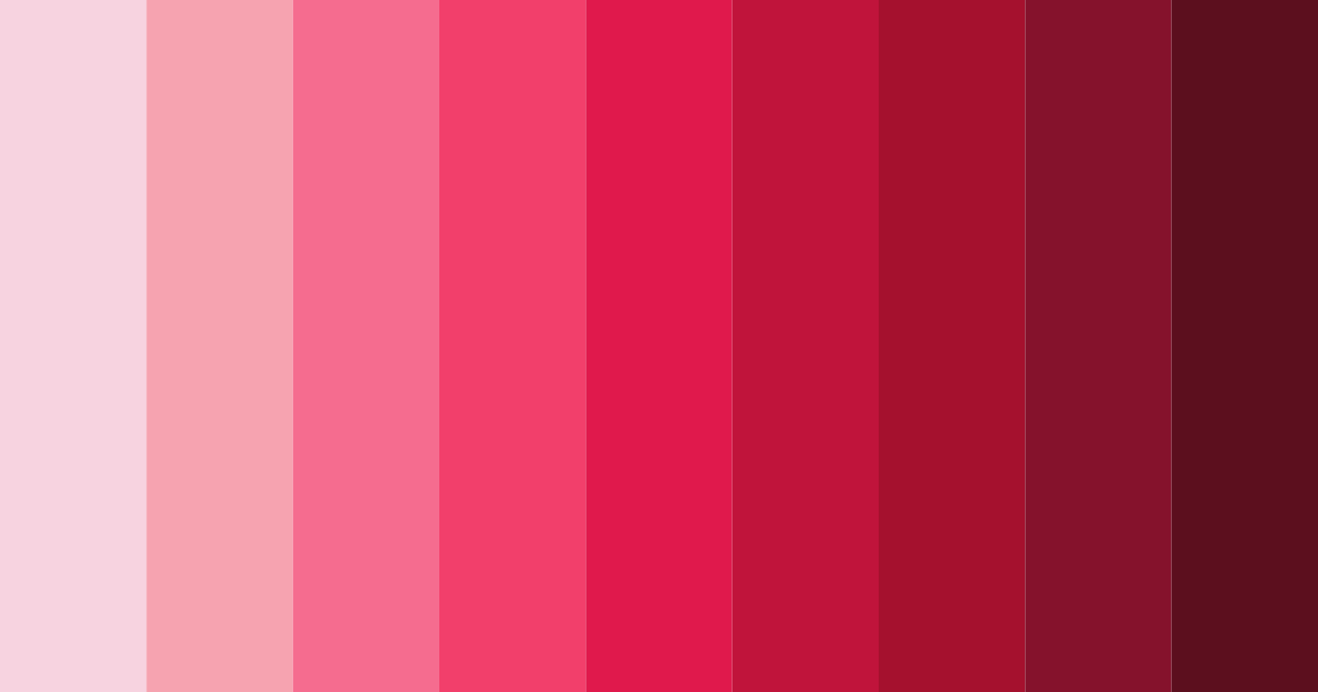 Download fuchsia shades color palette PNG image (landscape)