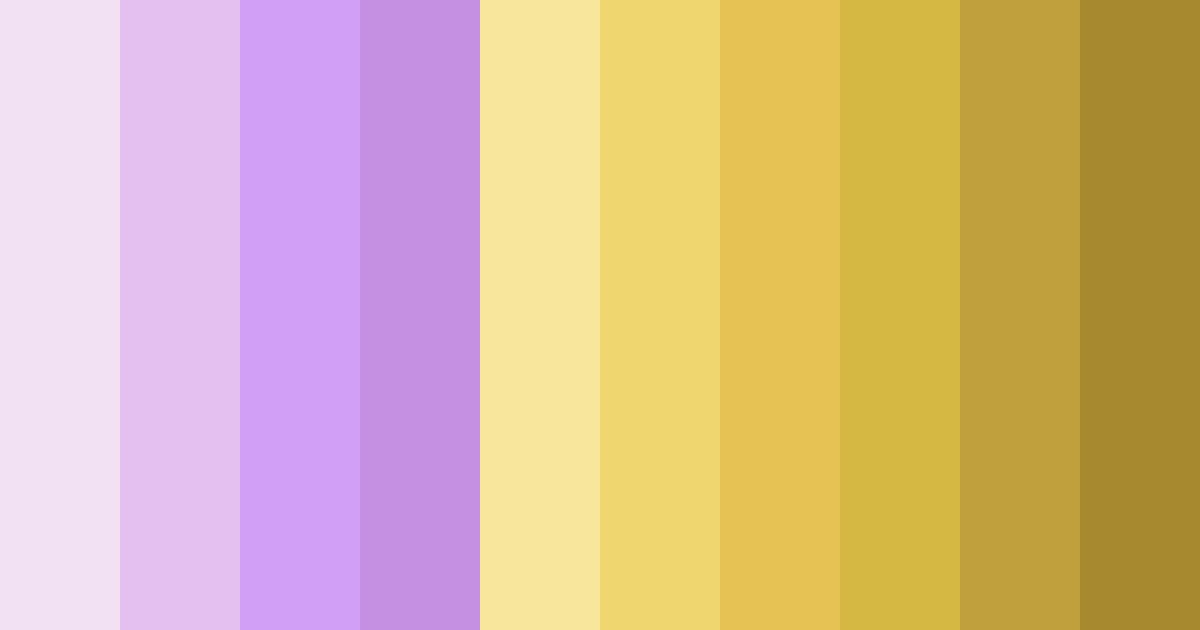 Download pastel purple and yellow dream color palette PNG image (landscape)