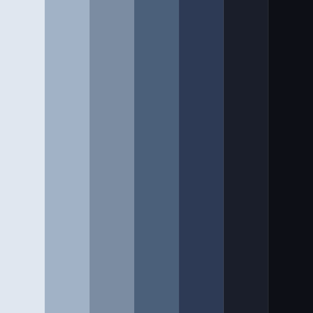 Download celestial depths color palette PNG image (square)