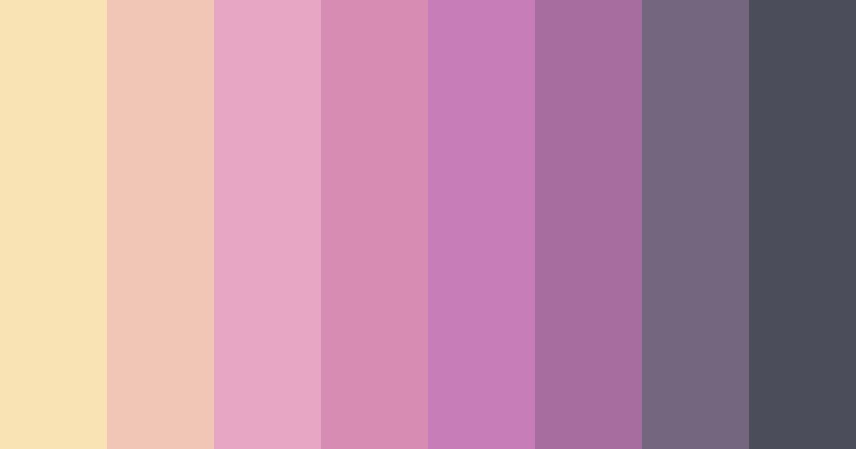 Download blushing elegance color palette PNG image (landscape)