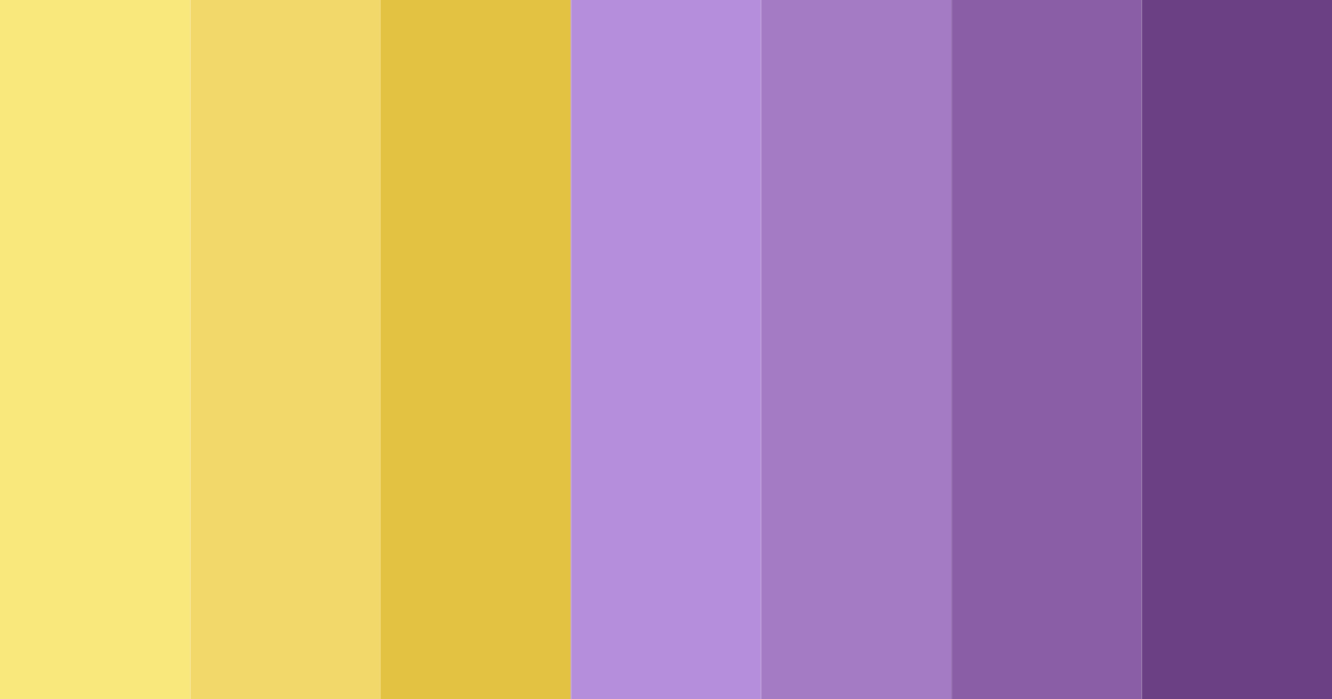 Download yellow violet bliss color palette PNG image (landscape)
