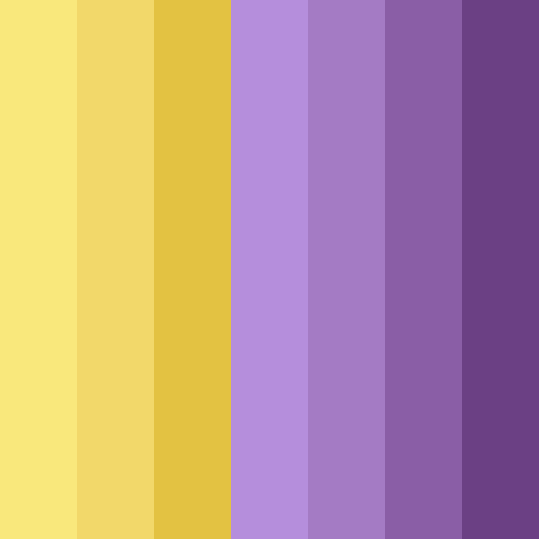 Download yellow violet bliss color palette PNG image (square)