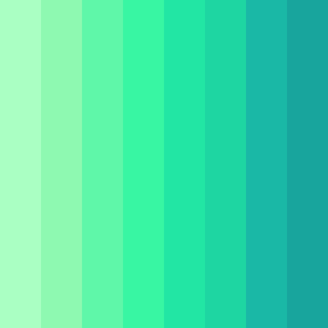 Download radiant oasis color palette PNG image (square)