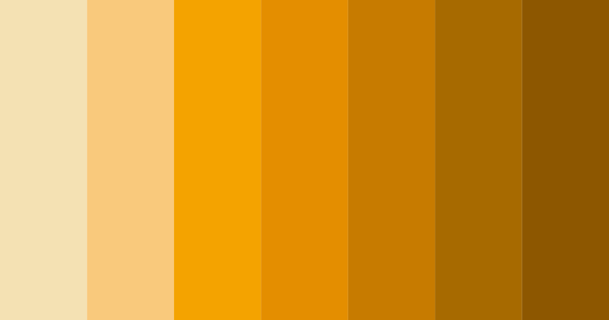 Download golden brew bliss color palette PNG image (landscape)