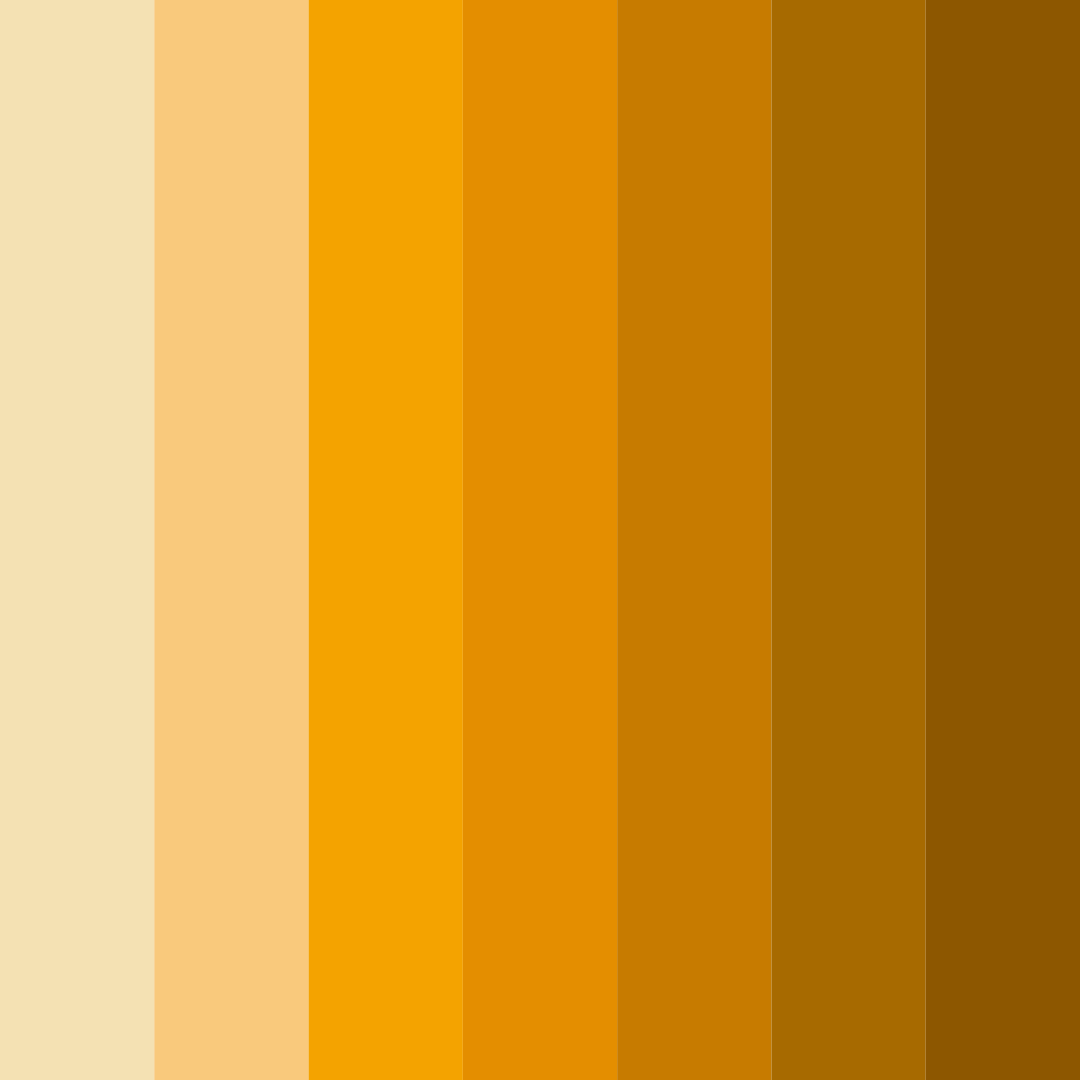Download golden brew bliss color palette PNG image (square)