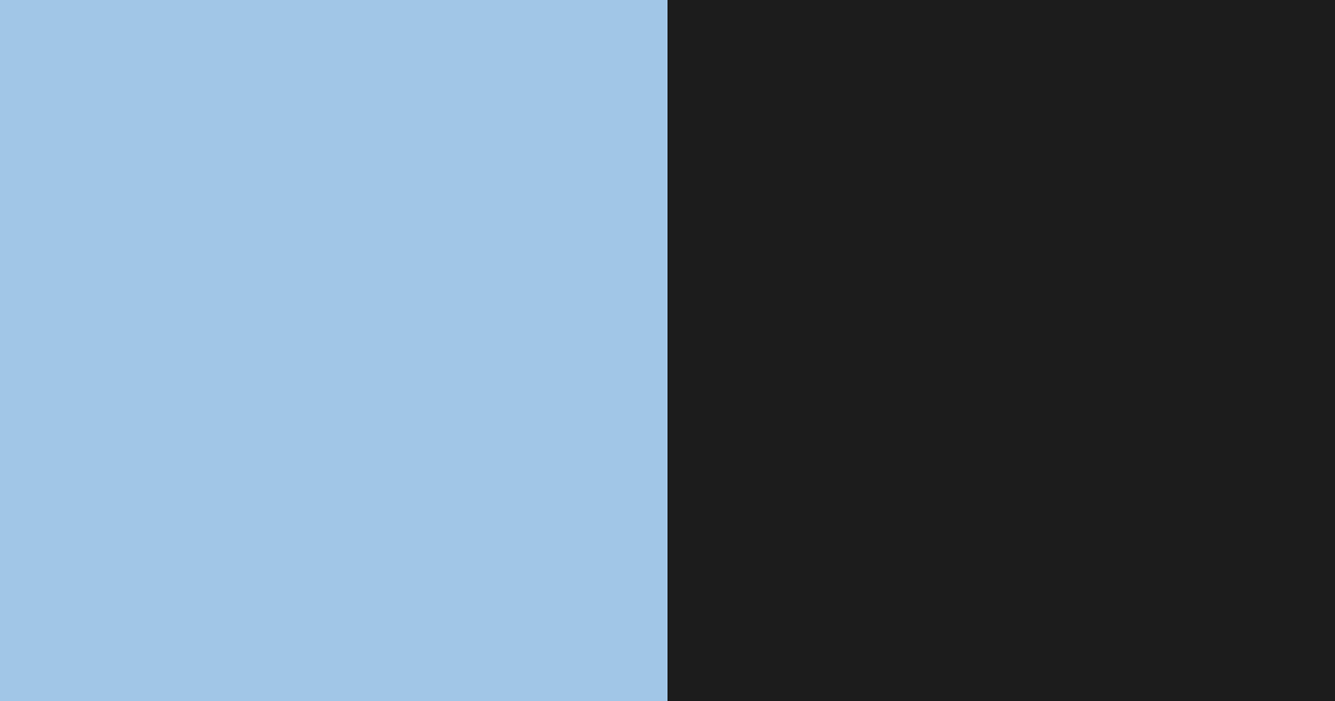 Download baby blue and black color palette PNG image (landscape)
