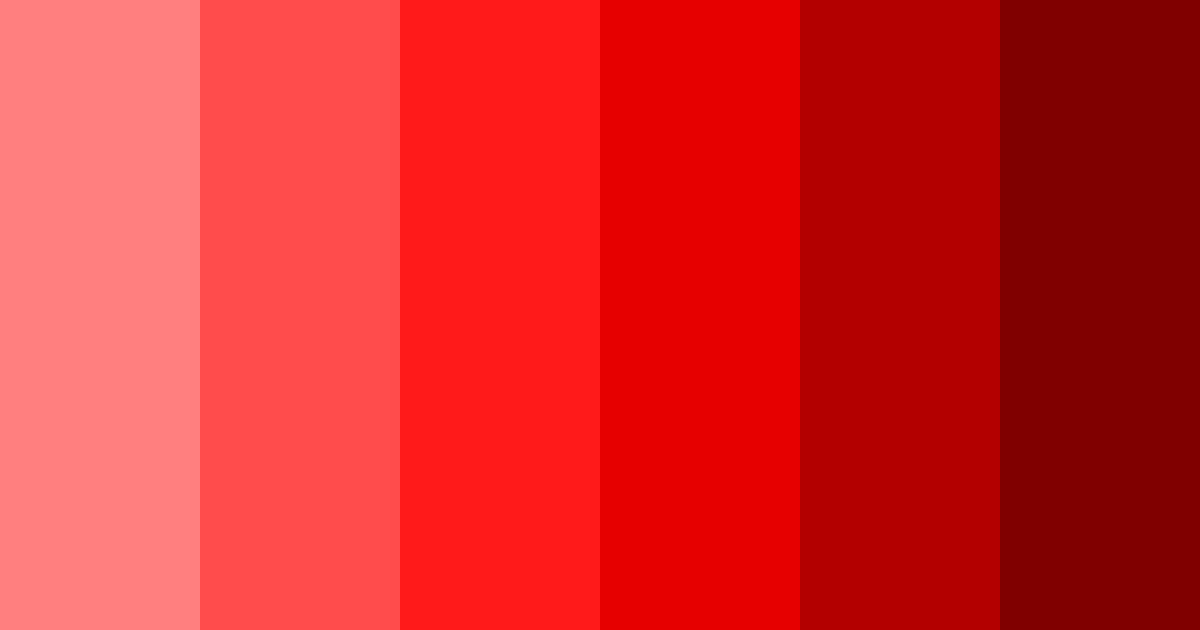 Download bright red color palette PNG image (landscape)