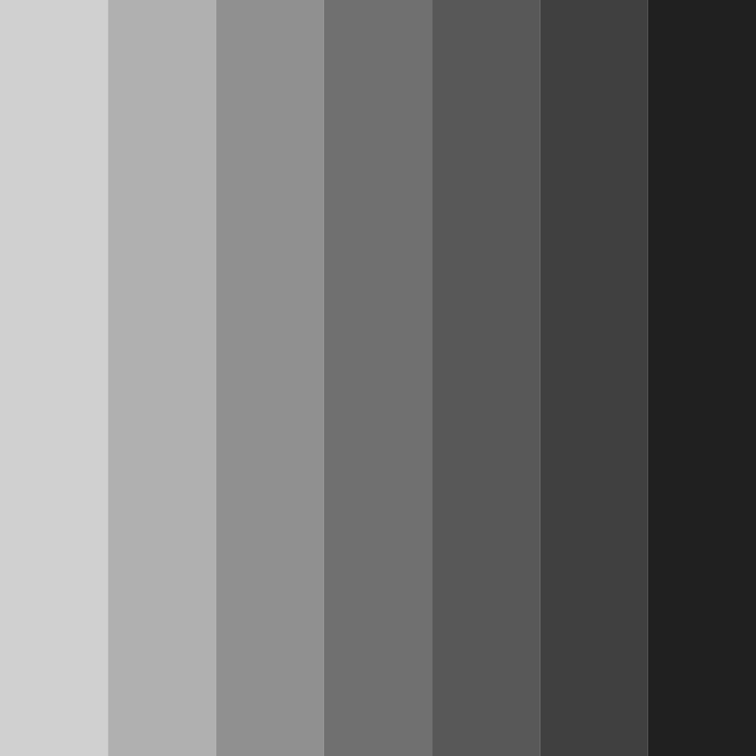 Download luminous grayscale color palette PNG image (square)