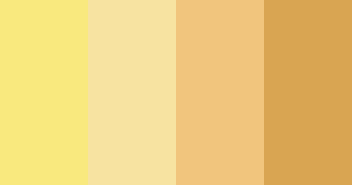 Download bright yellow color palette PNG image (landscape)