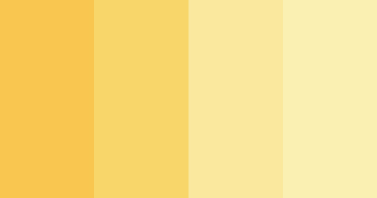 Download sunshine yellow color palette PNG image (landscape)