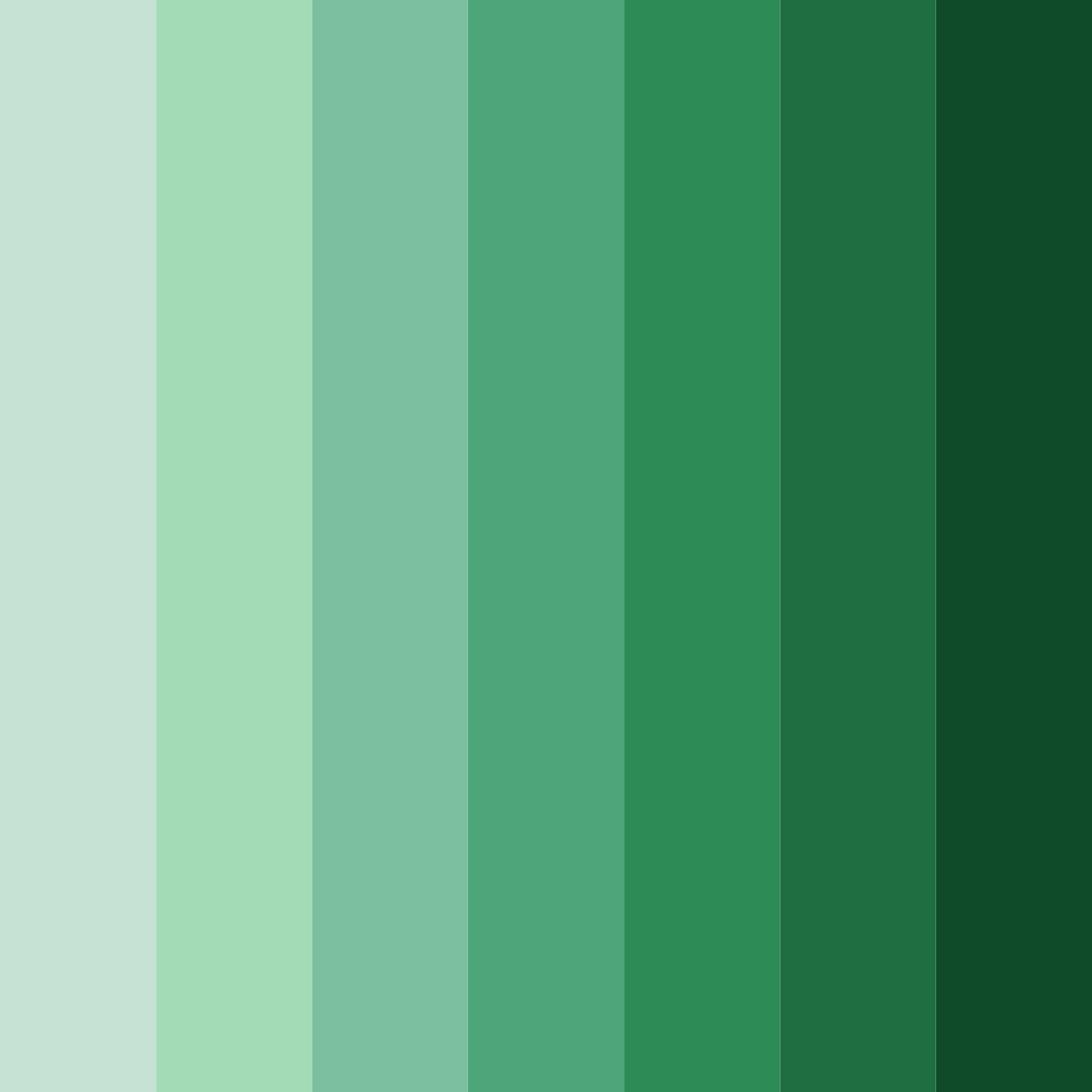 Download shades of irish green color palette PNG image (square)