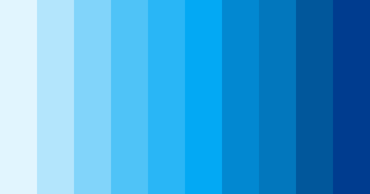 Download azure dreams color palette PNG image (landscape)