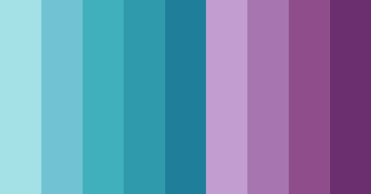 Download turquoise pinks color palette PNG image (landscape)