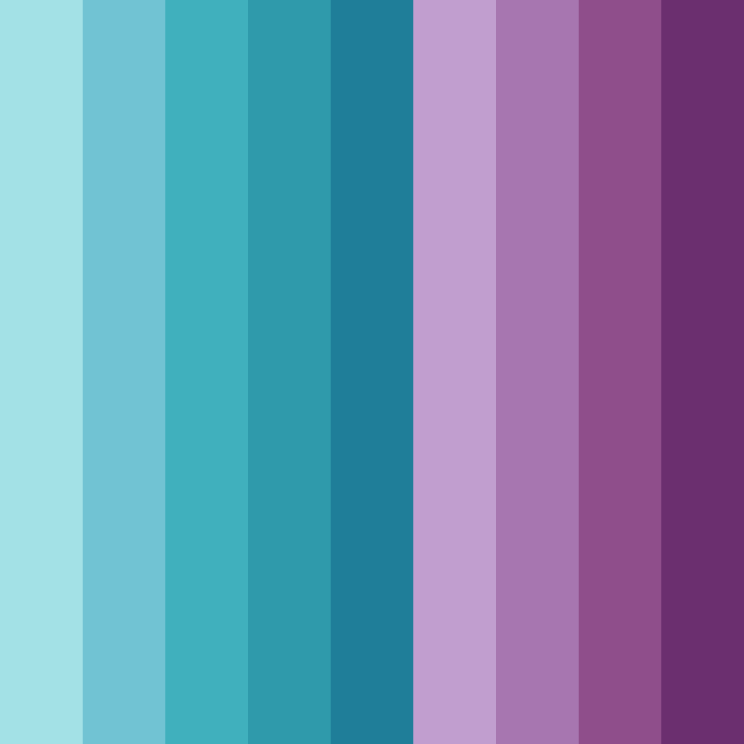 Download turquoise pinks color palette PNG image (square)