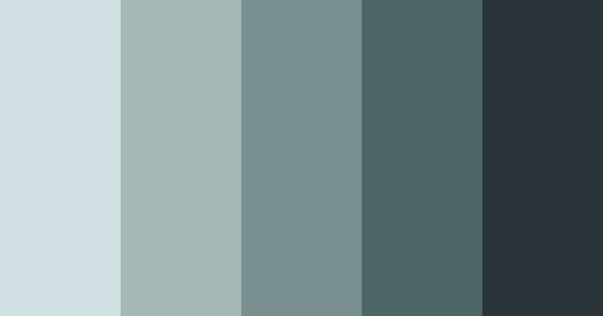 Download misty teal serenity color palette PNG image (landscape)