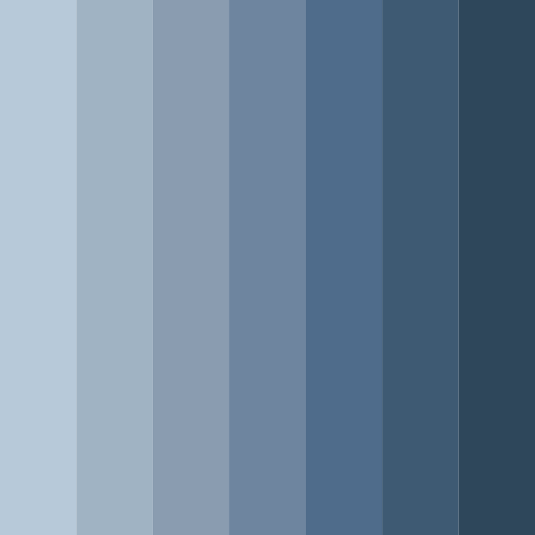 Download misty blue horizon color palette PNG image (square)