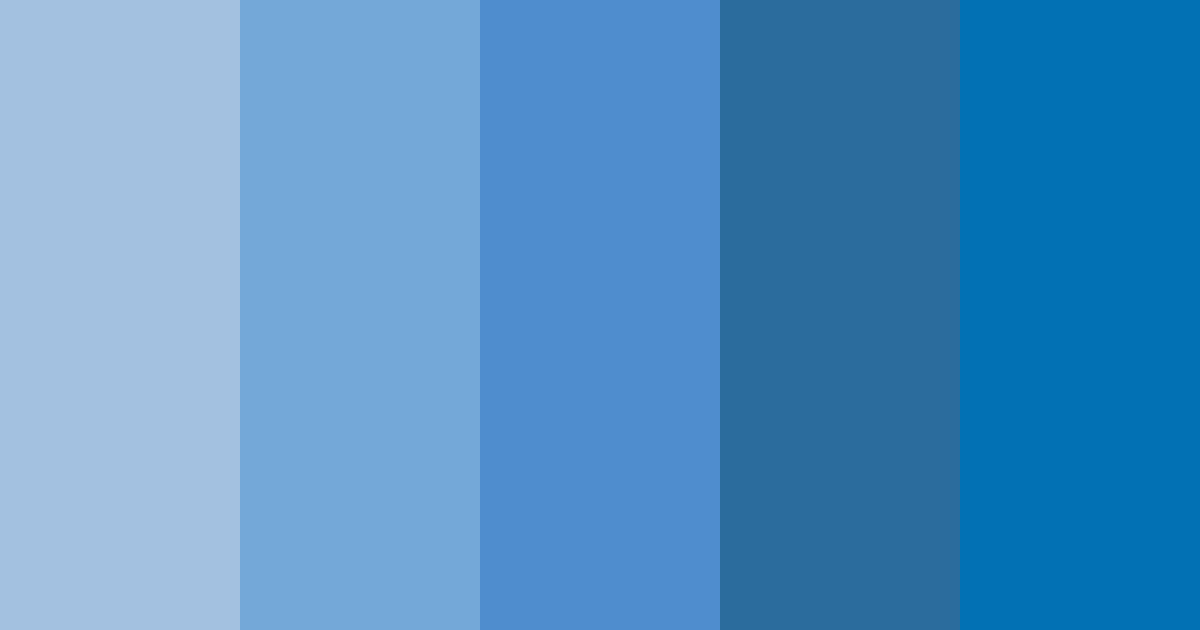 Download blue gradient color palette PNG image (landscape)
