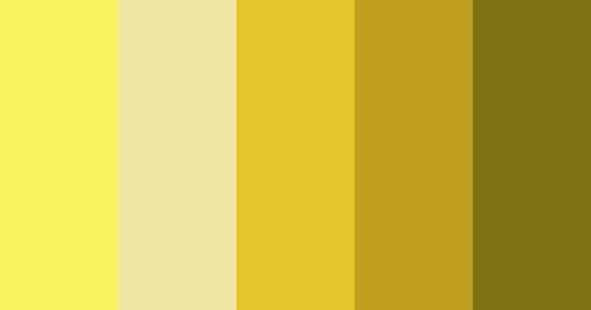 Download lemon yellow delight color palette PNG image (landscape)