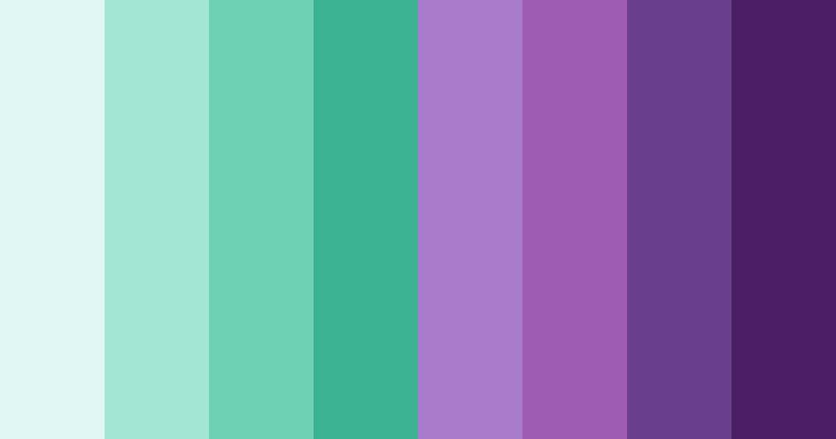 Download contrasting green color palette PNG image (landscape)