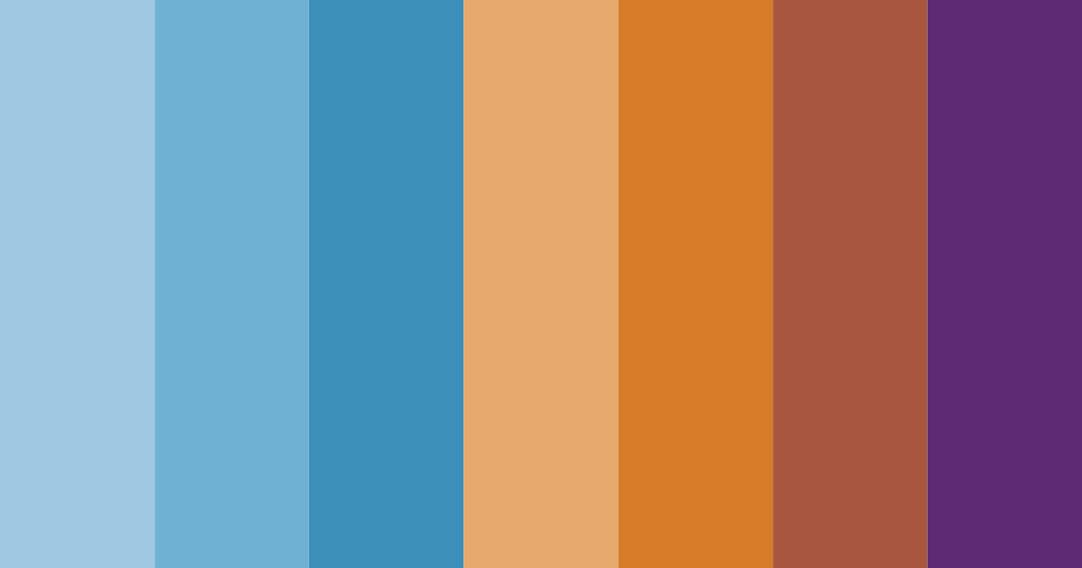 Download twilight tropics color palette PNG image (landscape)