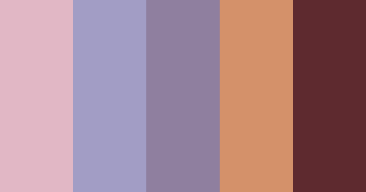 Download muted maroon color palette PNG image (landscape)