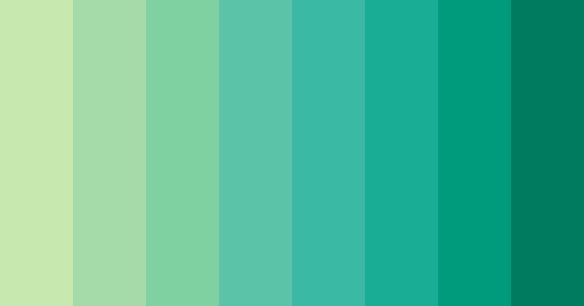 Download light green serenity color palette PNG image (landscape)