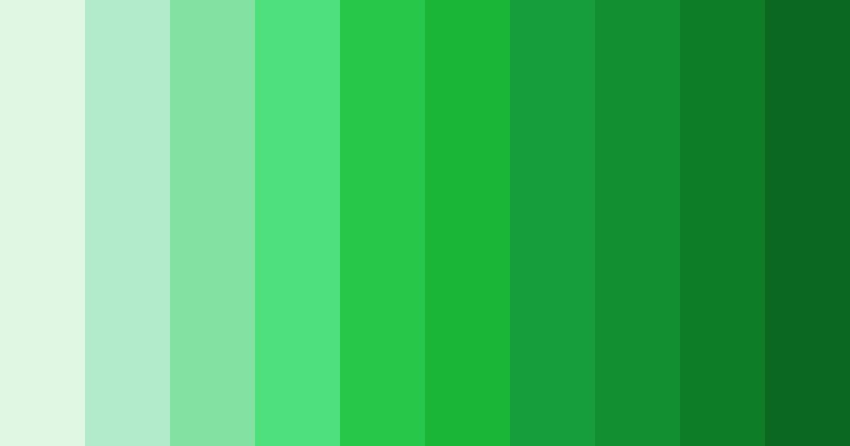 Download emerald symphony color palette PNG image (landscape)