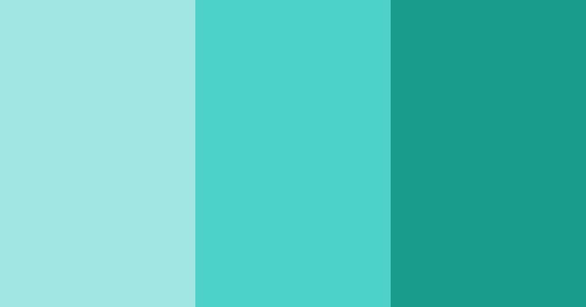 Download tropical teal bliss color palette PNG image (landscape)