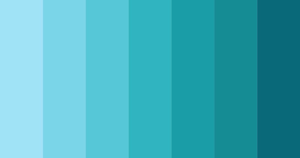 Download bright aqua color palette PNG image (landscape)
