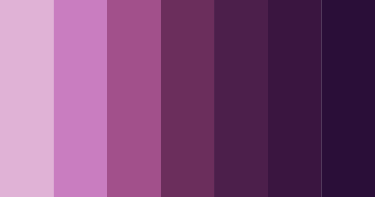 Download shades of red cabbage color palette PNG image (landscape)