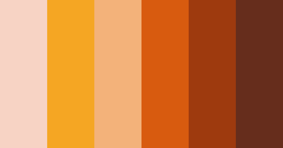 Download vintage orange color palette PNG image (landscape)