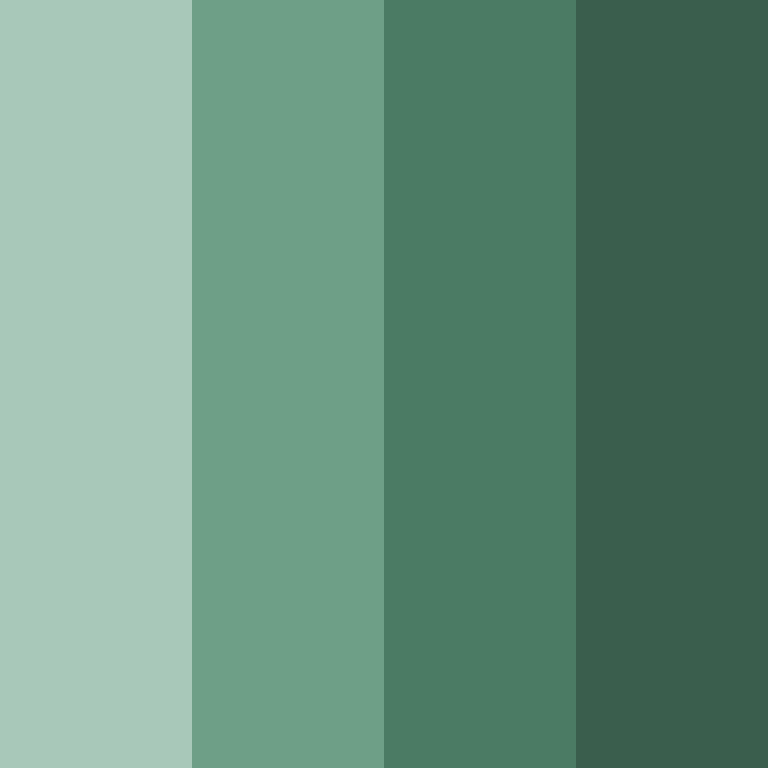 Download verdant serenity color palette PNG image (square)