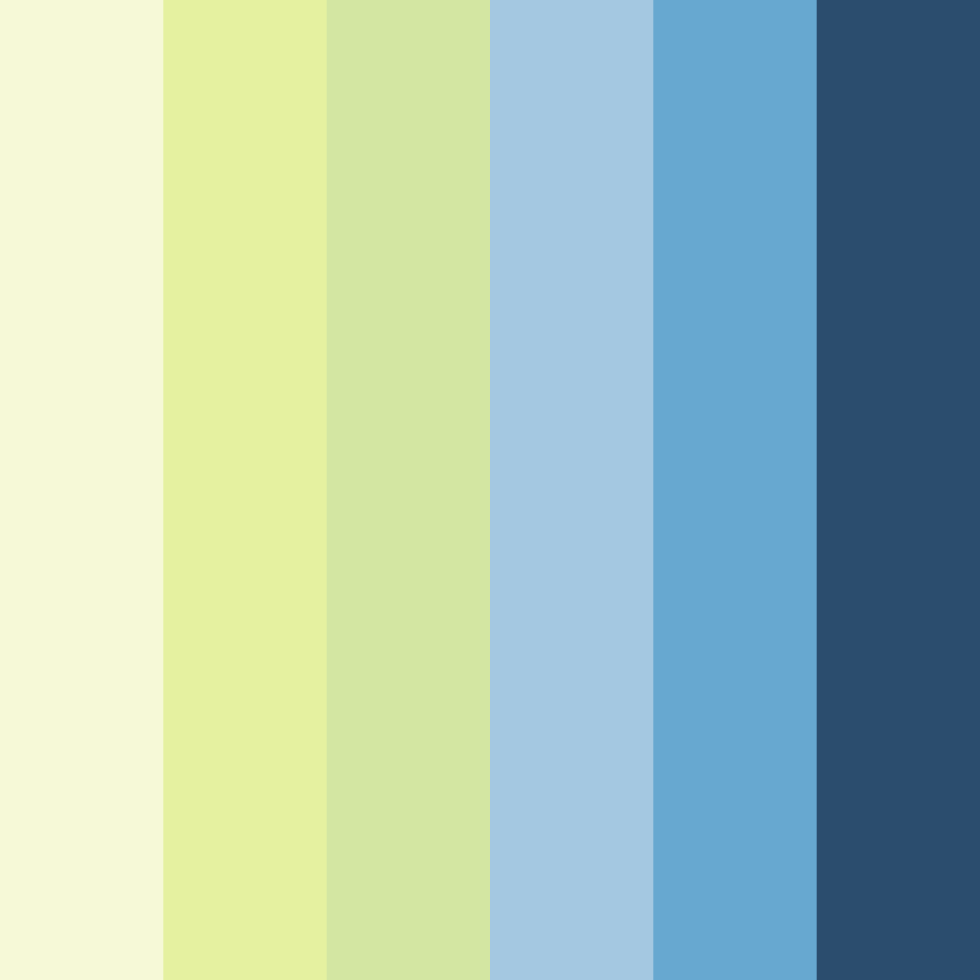 Download sunny seaside serenade color palette PNG image (square)