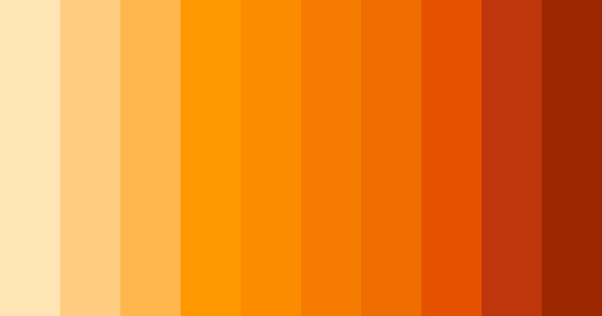 Download tropical sunset serenade color palette PNG image (landscape)