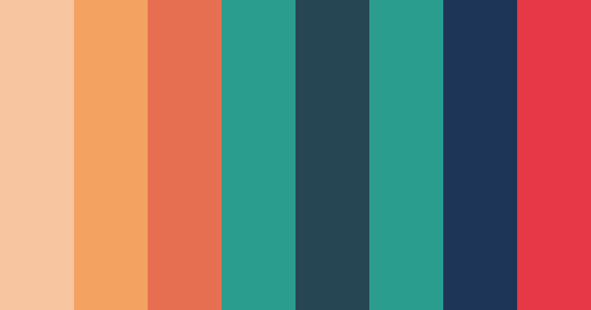 Download coral reef jive color palette PNG image (landscape)