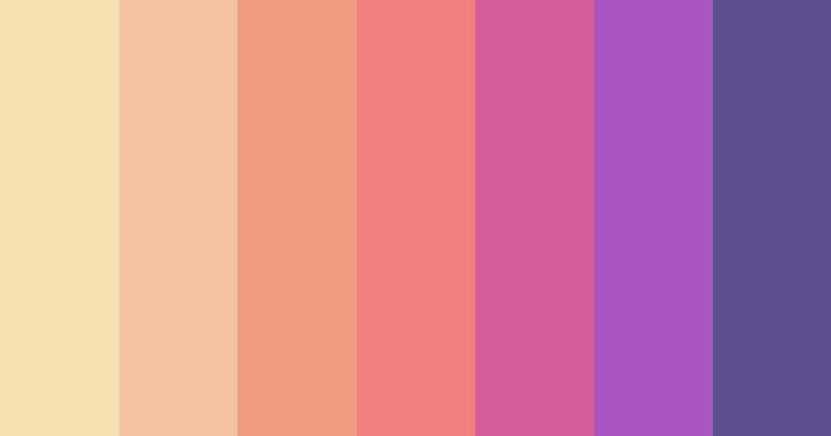 Download whimsical harmony color palette PNG image (landscape)