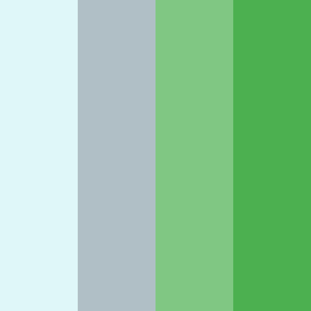 Download coastal serenity color palette PNG image (square)