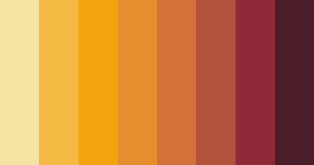 Download warm sunset color palette PNG image (landscape)