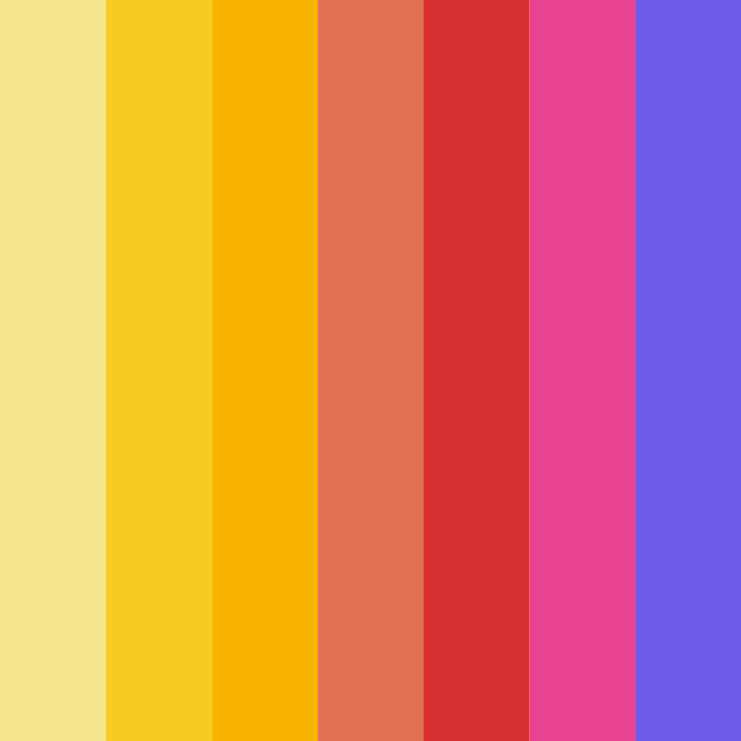 Download sunset reverie color palette PNG image (square)
