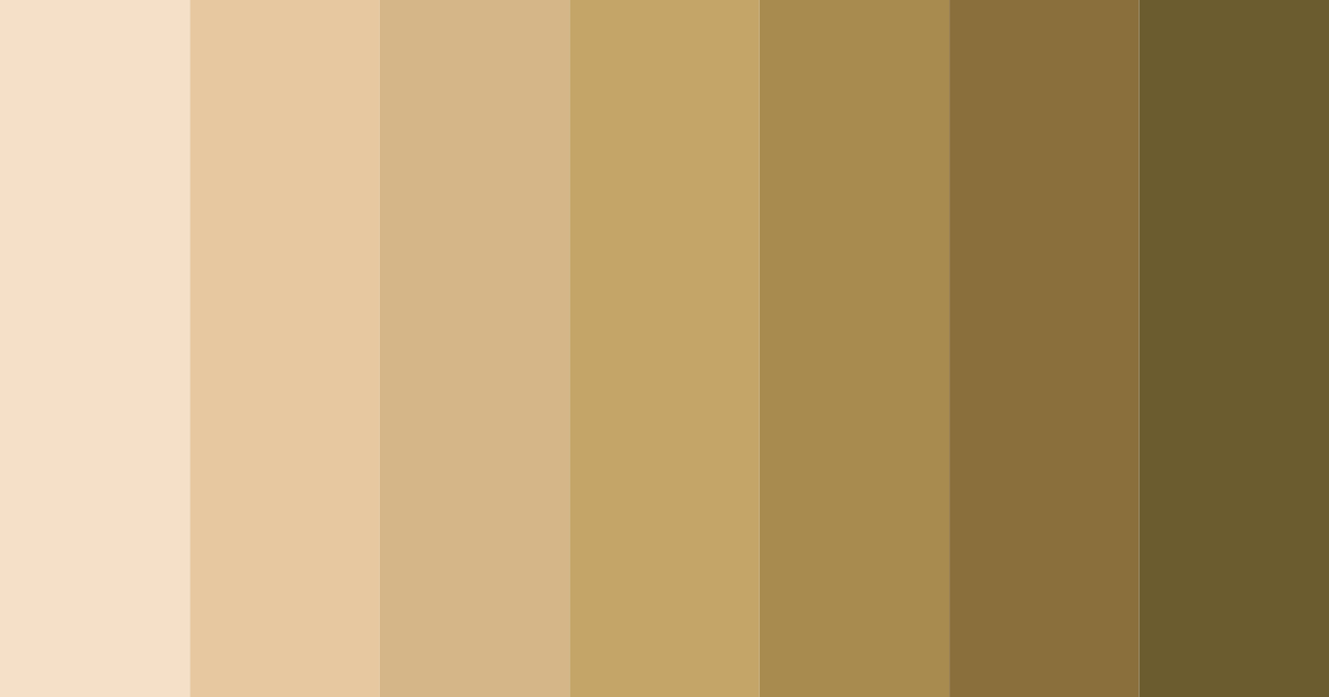 Download beige shades color palette PNG image (landscape)