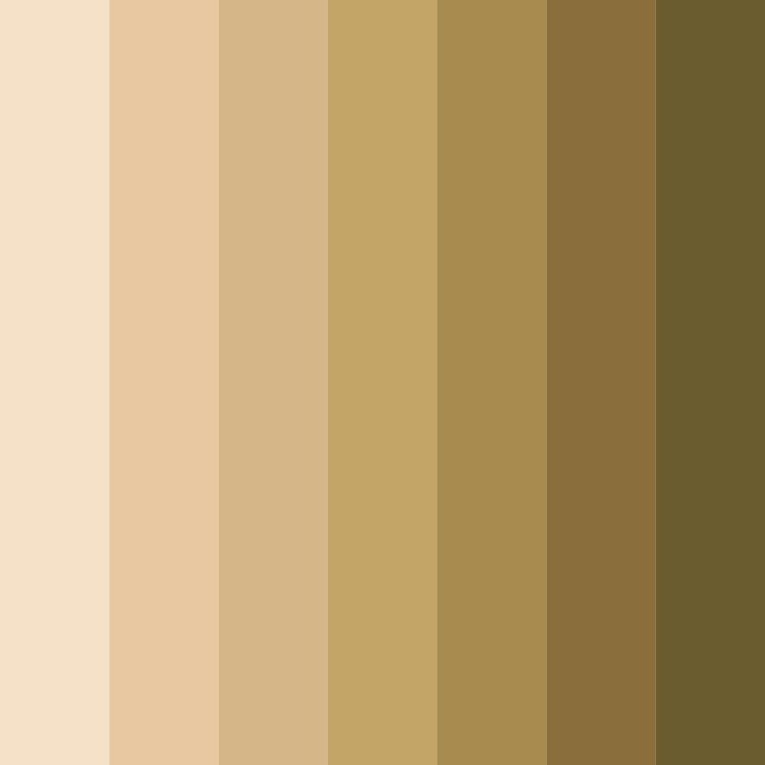 Download beige shades color palette PNG image (square)