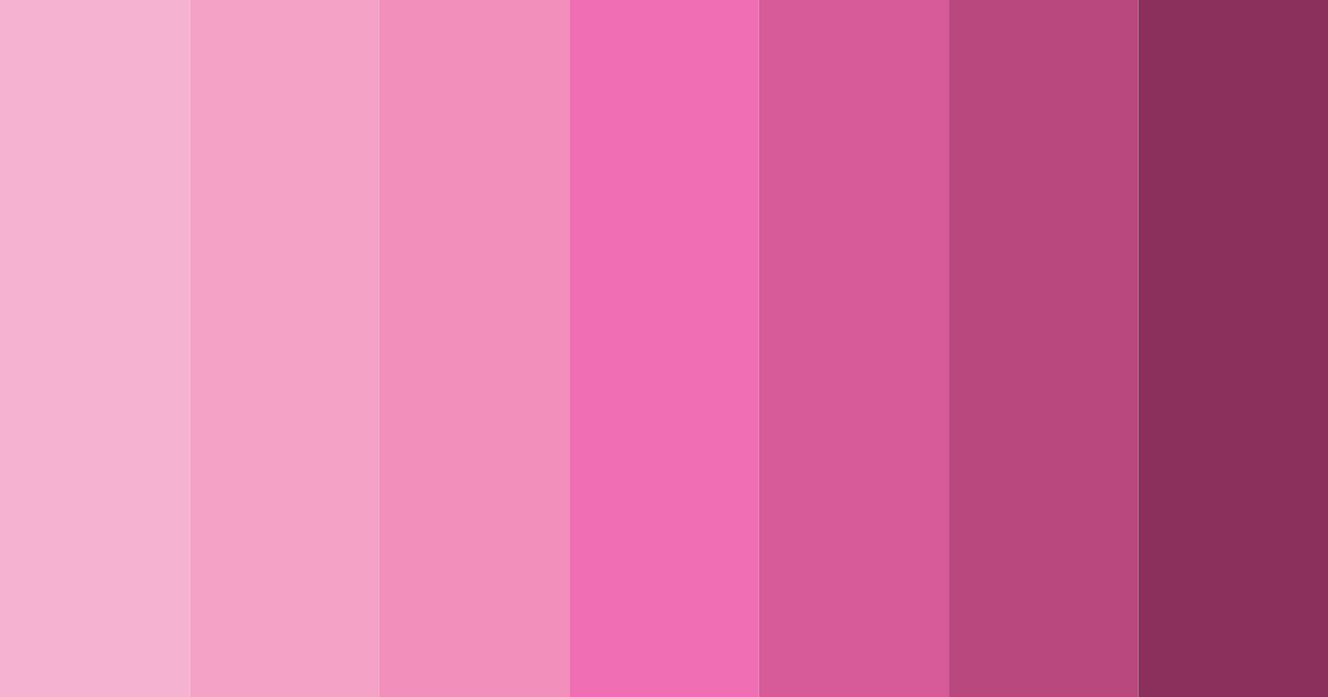 Download pink playfulness color palette PNG image (landscape)