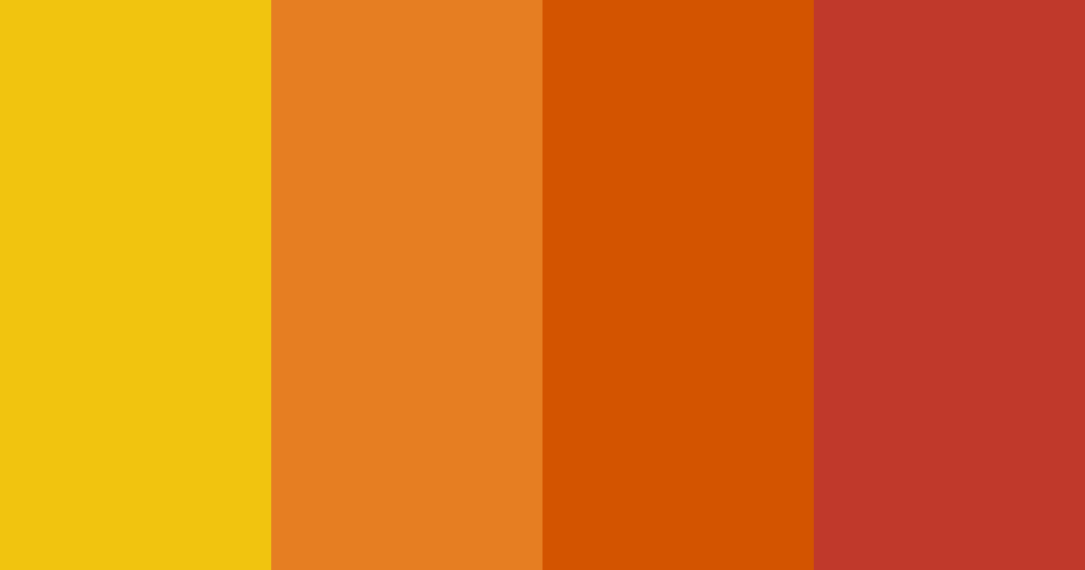 Download vibrant ember harmony color palette PNG image (landscape)