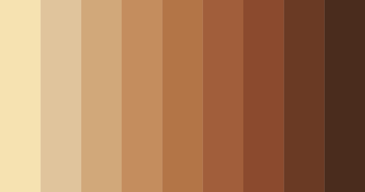 Download honeyed earthtones color palette PNG image (landscape)