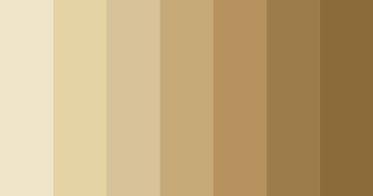 Download creamy beige color palette PNG image (landscape)