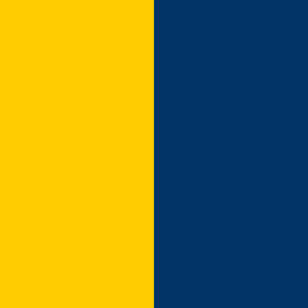Download contrasting yellow and blue color palette PNG image (square)