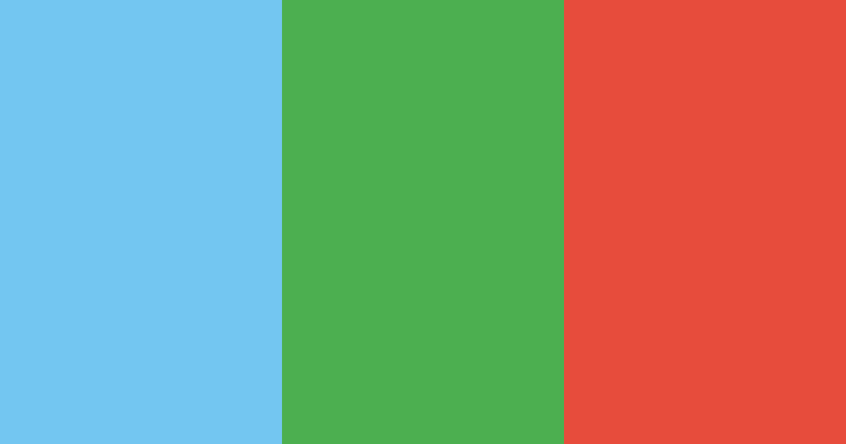 Download tropical harmony color palette PNG image (landscape)